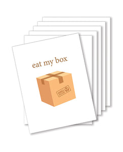 Eat My Box Naughty Greeting Cards - Pack Of 6