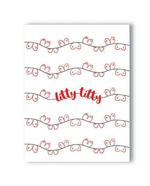 Litty Titty Christmas Card - featured product image.