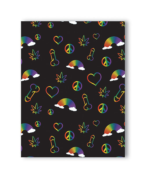 Rainbow Penises & Rainbows Naughty Card Product Image.