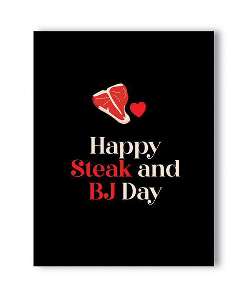 Cheeky Steak & BJ Day Card by Naughty Kards Product Image.