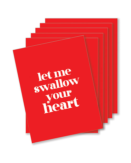 Juego de tarjetas de felicitación Naughty Heart-Throb de Swallow Your Heart - featured product image.