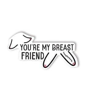 Pegatinas de amistad traviesas de Breast Friend (paquete de 3) - Featured Product Image