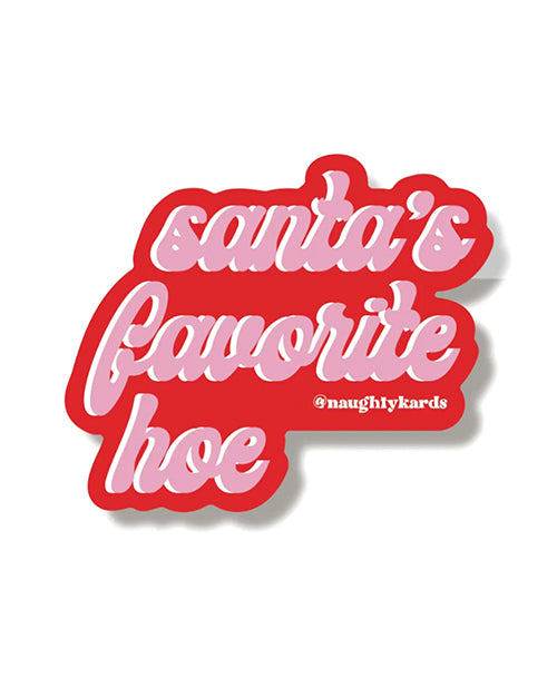 Santa's Favourite Hoe Sticker Pack - featured product image.