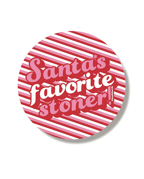 Santa's Fave Stoner Holiday Sticker Pack Product Image.