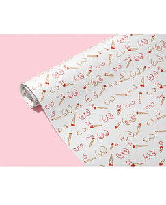 NaughtyWrap: Doobies and Boobies Wrapping Paper
