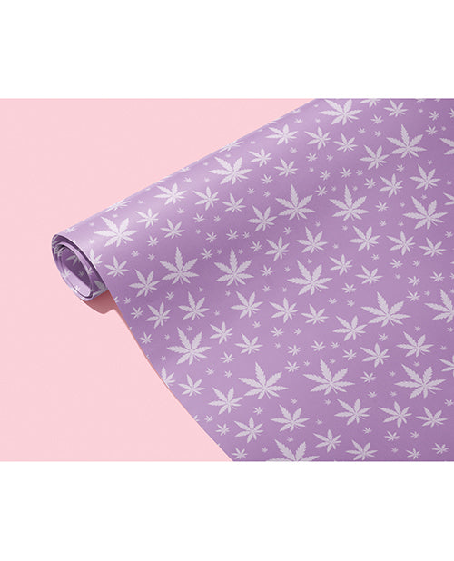 KushWrap Purple Pot Leaf Gift Wrap - featured product image.