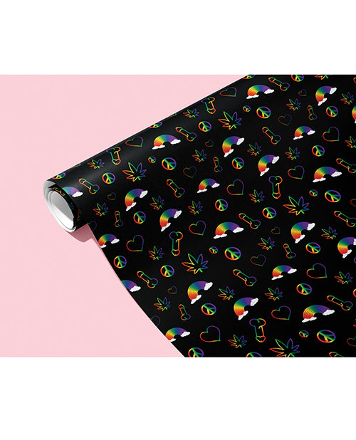 Papel de regalo Rainbow Penis Cheeky - Paquete de lujo de 3 hojas - featured product image.