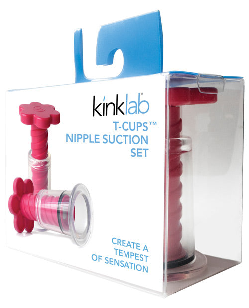 Juego de succión para pezones KinkLab T-Cup: intensifica el juego sensorial - featured product image.