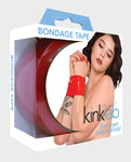 Cinta Bondage Reutilizable Roja Kinklab - 65 pies x 2 pulgadas