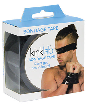 KinkLab 黑色束縛膠帶 - 65 英尺 x 2 英寸：可重複使用且自粘 - Featured Product Image