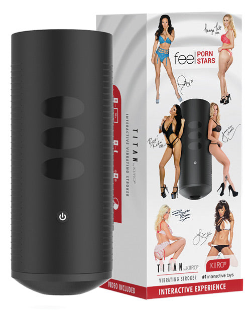 Kiiroo Titan: Stroker vibratorio interactivo sensible al tacto - featured product image.