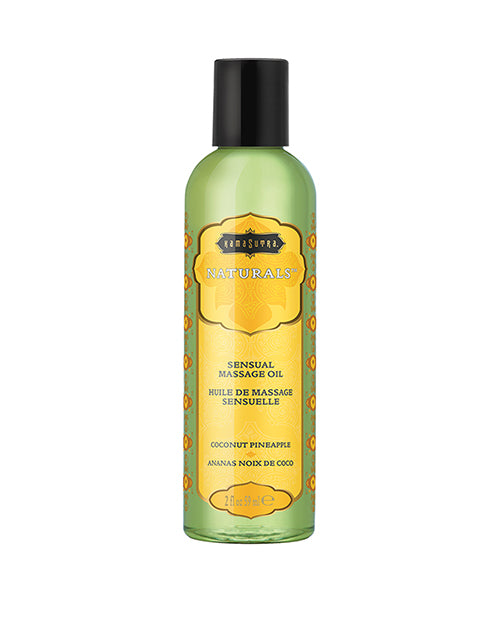 Kama Sutra Naturals Coconut Pineapple Massage Oil - Luxurious Tropical Blend - featured product image.