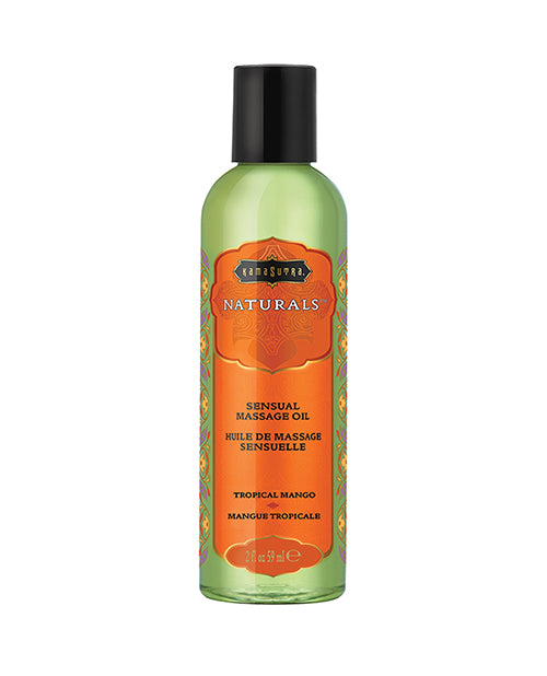 Kama Sutra Naturals Tropical Mango Massage Oil - Luxurious Sensory Experience Product Image.