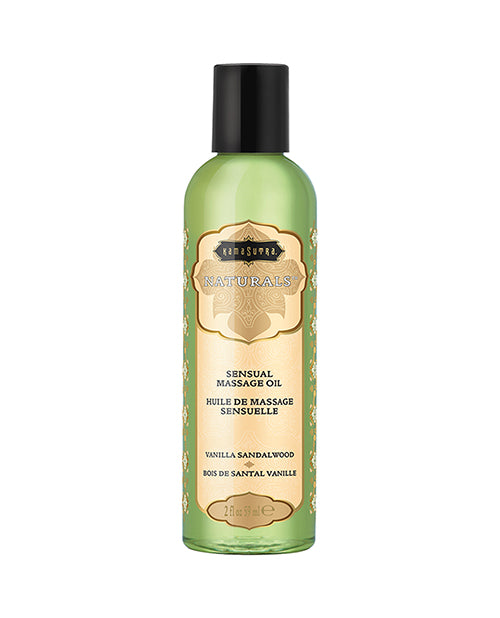 Shop for the Kama Sutra Naturals Vanilla Sandalwood Massage Oil - Luxurious Blend for Sensual Pampering at My Ruby Lips