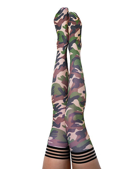 Kix'ies Alex Camo Thigh Highs - Featured Product Image
