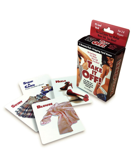 "Take it Off Card Game: A Rummy-Style Party Adventure" - featured product image.
