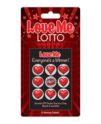 Love Me Lotto Romantic Surprise Lotto Tickets centered on a white background - featured product image.