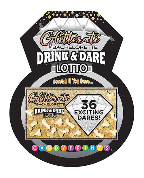 Glitterati Bachelorette Drink & Dare Lotto - Party Game Fun! Product Image.