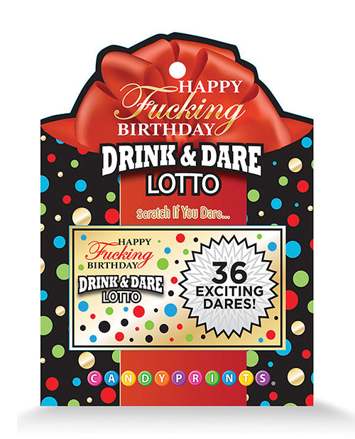 Happy Fucking Birthday Drink & Dare Lotto Product Image.
