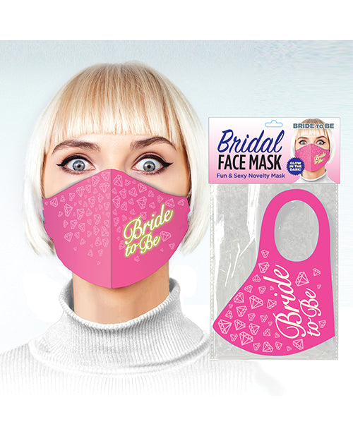 Glow in the Dark Bride to Be Novelty Mask - Pink - featured product image.