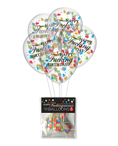 Happy Fucking Birthday Confetti Balloons 🎈 Product Image.