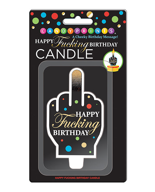 4-Inch Happy Fucking Birthday Candle by Little Genie and Candyprints Product Image.