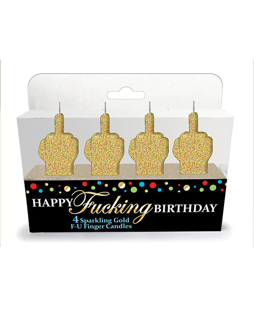 Golden Glitter FU Candle Set - featured product image.