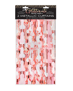 Glitterati Penis Metallic Foil Curtain - Featured Product Image
