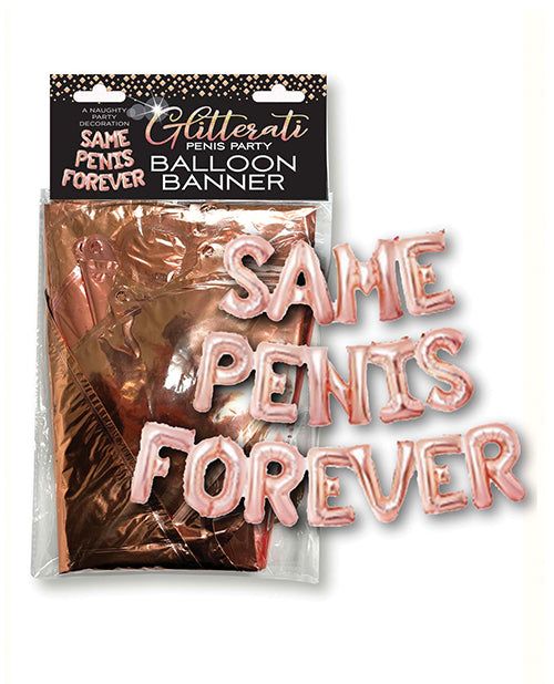Rose Gold Same Penis Forever Foil Balloon Banner - featured product image.
