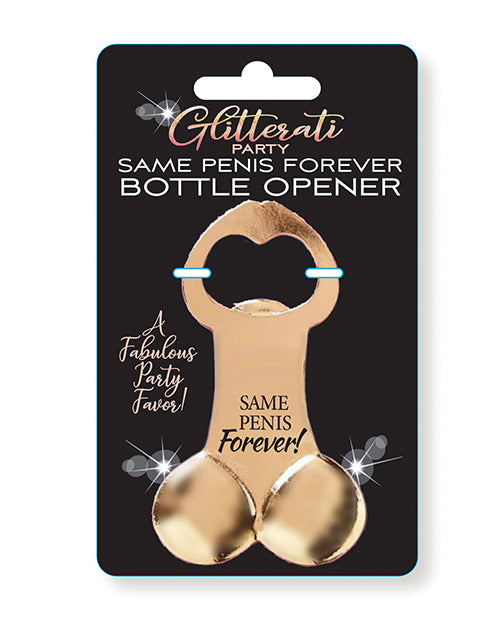 Glitterati Penis Bottle Opener: Same Penis Forever - featured product image.