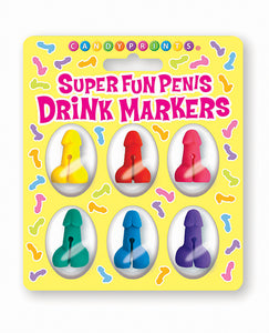 Cheeky Penis Cocktail Markers - Set of 6