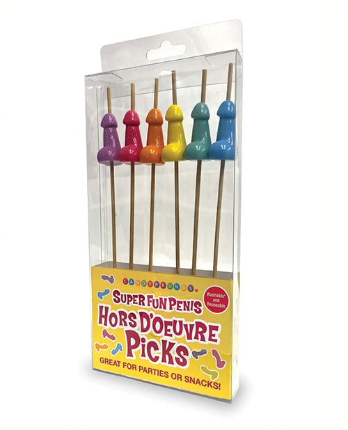 Super Fun Penis Appetizer Picks - Set of 6 - featured product image.