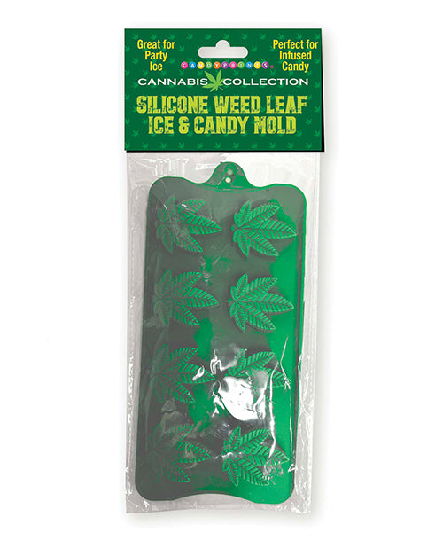 Encantador molde de silicona para hielo y dulces de cannabis Product Image.