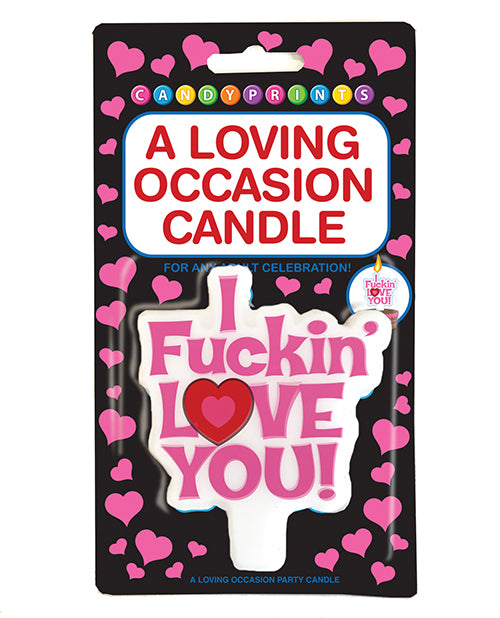 "I Fuckin Love You" Sassy Candle - featured product image.