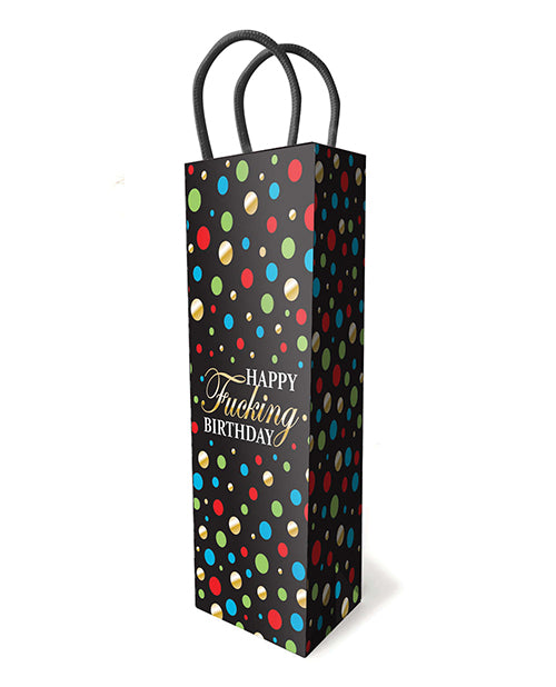 Bolsa de regalo para vino Feliz cumpleaños Product Image.