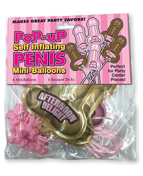 Cheeky Bachelorette Party Penis Balloons - Pack of 6 Product Image.