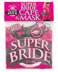 Conjunto de capa Super Bride en rosa intenso y negro