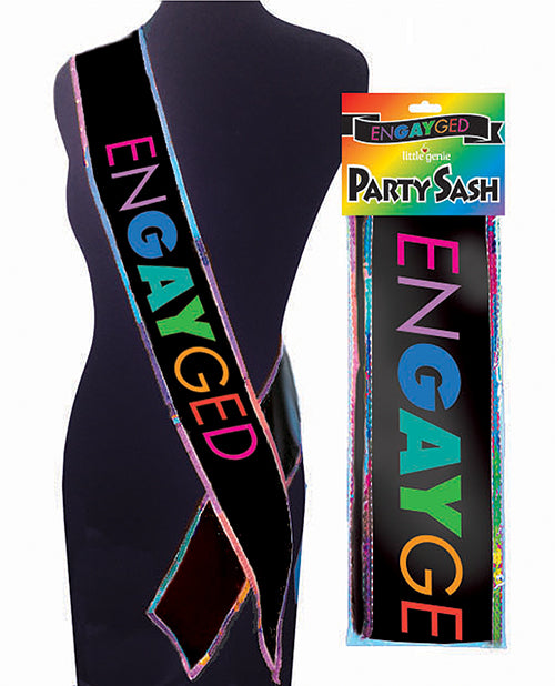 EnGAYged Glitter Sash Product Image.