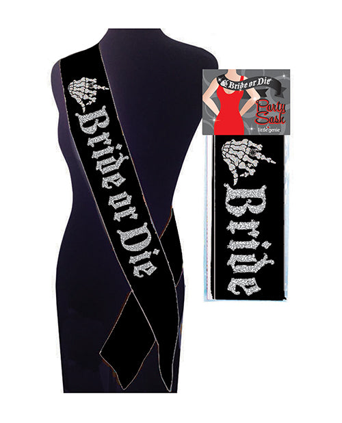 Bride or Die Sash by Little Genie Productions - featured product image.
