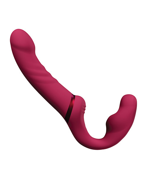 Lovense Lapis: Ultimate Couples' Vibrating Strapless Strap-On in Pink - featured product image.