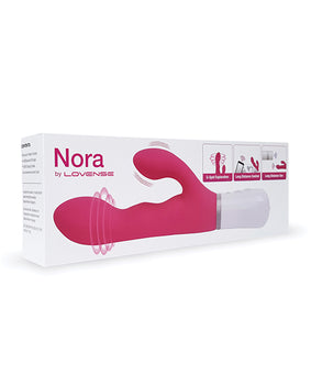Lovense Nora Rotating Head Rabbit Vibrator - Pink - Featured Product Image