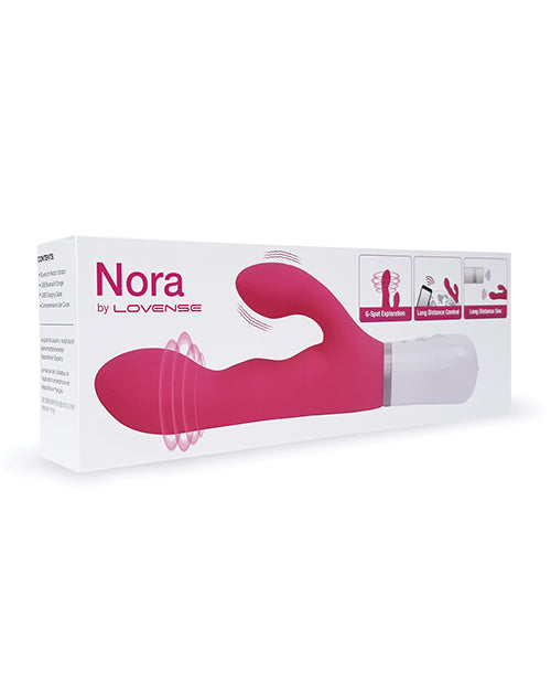 Lovense Nora Rotating Head Rabbit Vibrator - Pink Product Image.