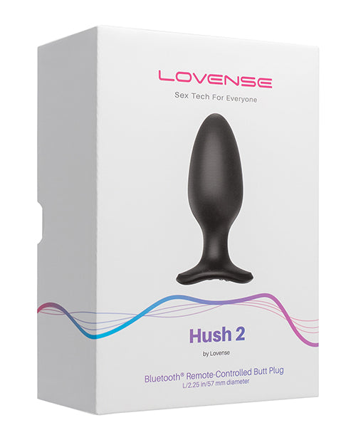 Lovense Hush Black Silicone Butt Plug: Ultimate Comfort & Control - featured product image.