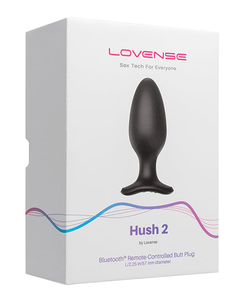 Lovense Hush 黑色矽膠肛塞：親密愉悅的藝術 Product Image.