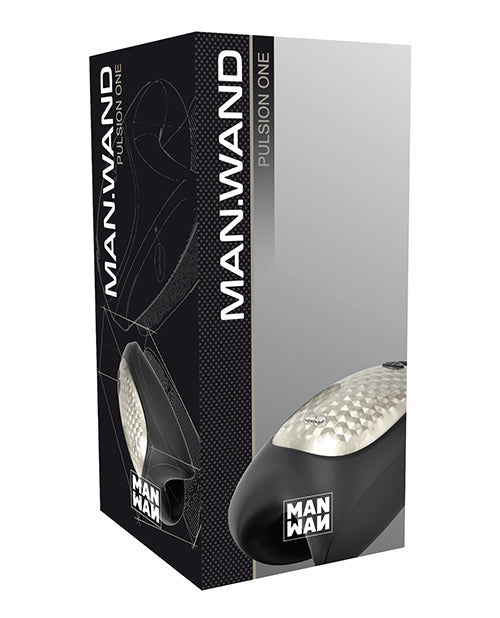 Man Wand Heat & Vibration Pulsion - Black: The Ultimate Pleasure Experience Product Image.