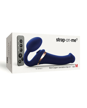 Strap On Me Multi Orgasm Correa sin tirantes flexible en tamaño mediano - Azul noche - Featured Product Image