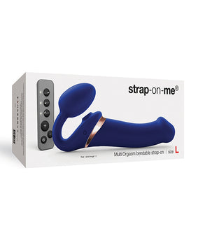 Strap On Me Multi Orgasmo Correa Sin Tirantes Flexible - Azul Noche - Featured Product Image