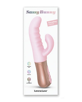 Love to Love Sassy Bunny Thrusting G-Spot Rabbit - Baby Pink - Featured Product Image