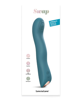 Love to Love Swap Tapping Vibrator - Triple Motor Power & Waterproof - Featured Product Image
