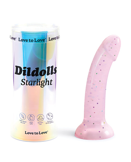 Consolador de succión de silicona rosa Starlight - featured product image.